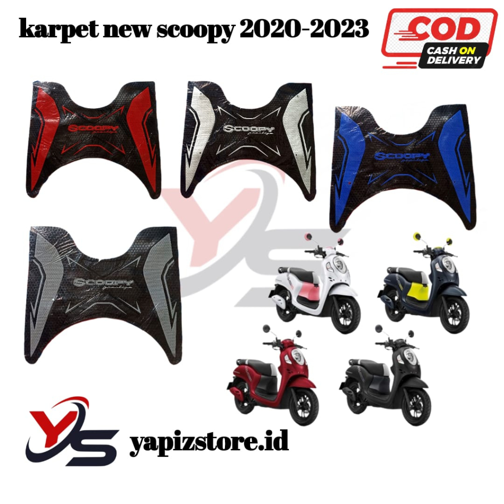 KARPET/PIJAKAN KAKI MOTOR SCOOPY TERBARU 2020-2023