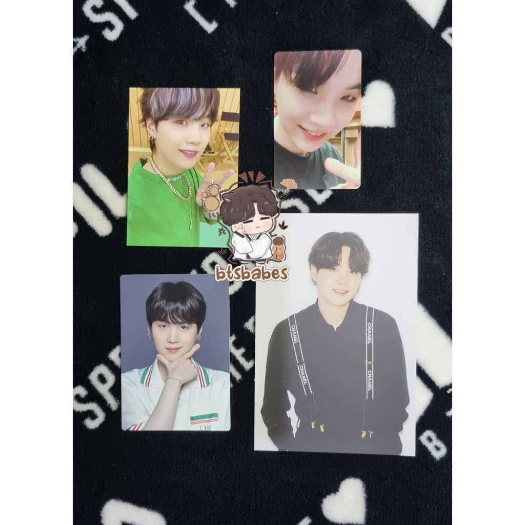 pc yoongi ly ny love yourself new york dvd / pc cardigan butter cardi suga yoongi / postcard yoongi 