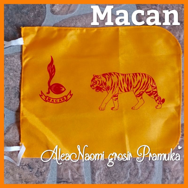 Bendera regu pramuka putra hewan macan bendera regu macan