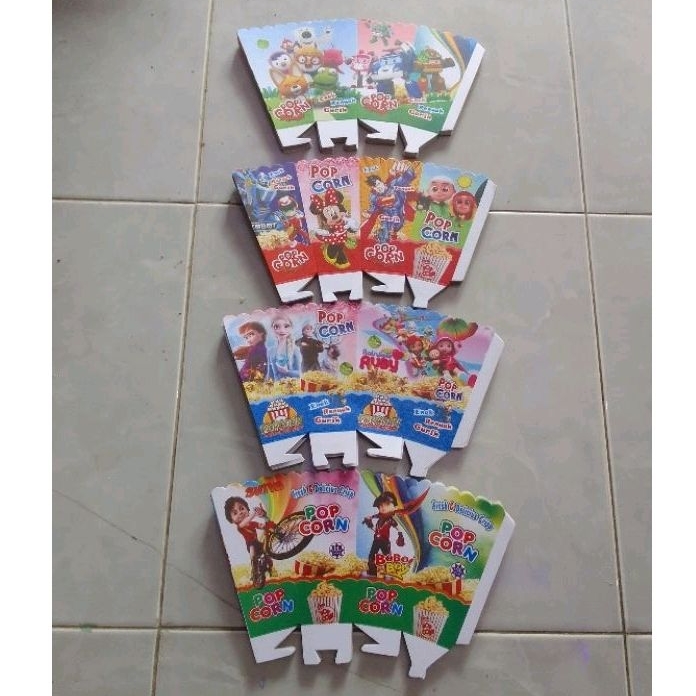 

kotak popcron/kertas popcron ukuran 12x6