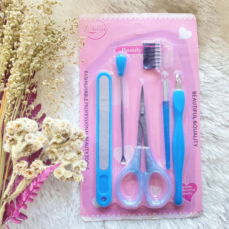 PAKET MANICURE PEDICURE SET 5IN1 PERAWATAN KUKU