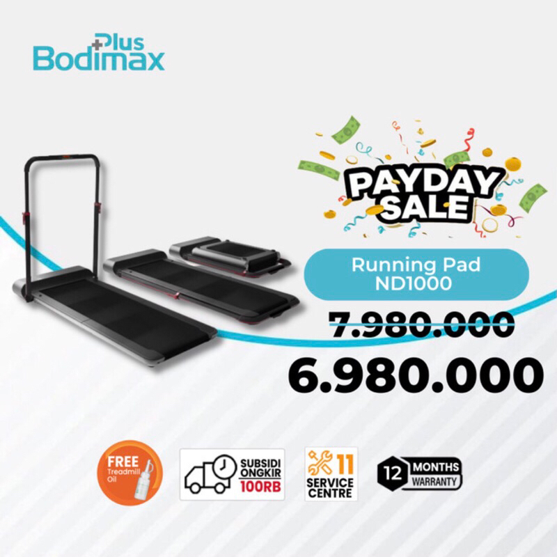 BODIMAX ND 1000 - Treadmill Ninedot ND1000 [GARANSI RESMI 1 TAHUN]