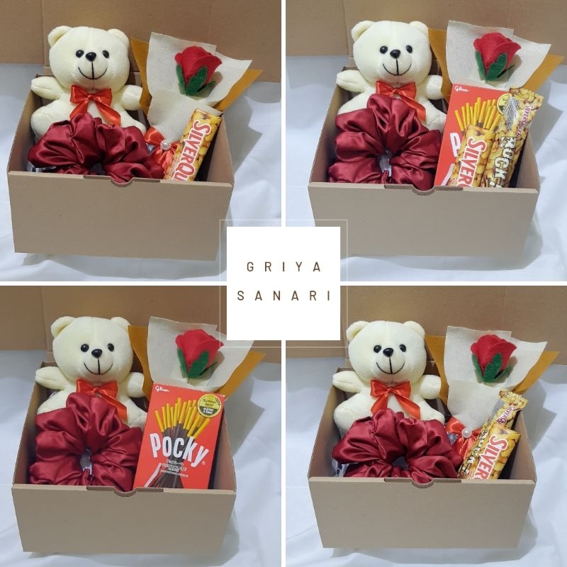 HAMPERS BONEKA/KADO BONEKA TEDDY BEAR/KADO CEWEK/KADO ULTAH/BIRTHDAY GIFT/KADO PACAR/KADO UNIK/WISUDA/GRADUATION/COKLAT/BUKET