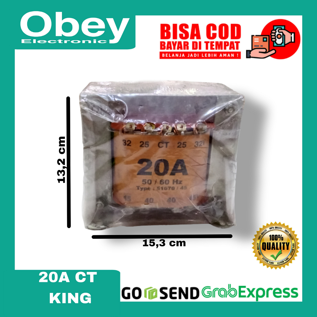 Trafo Travo 20A Ori CT King Murni