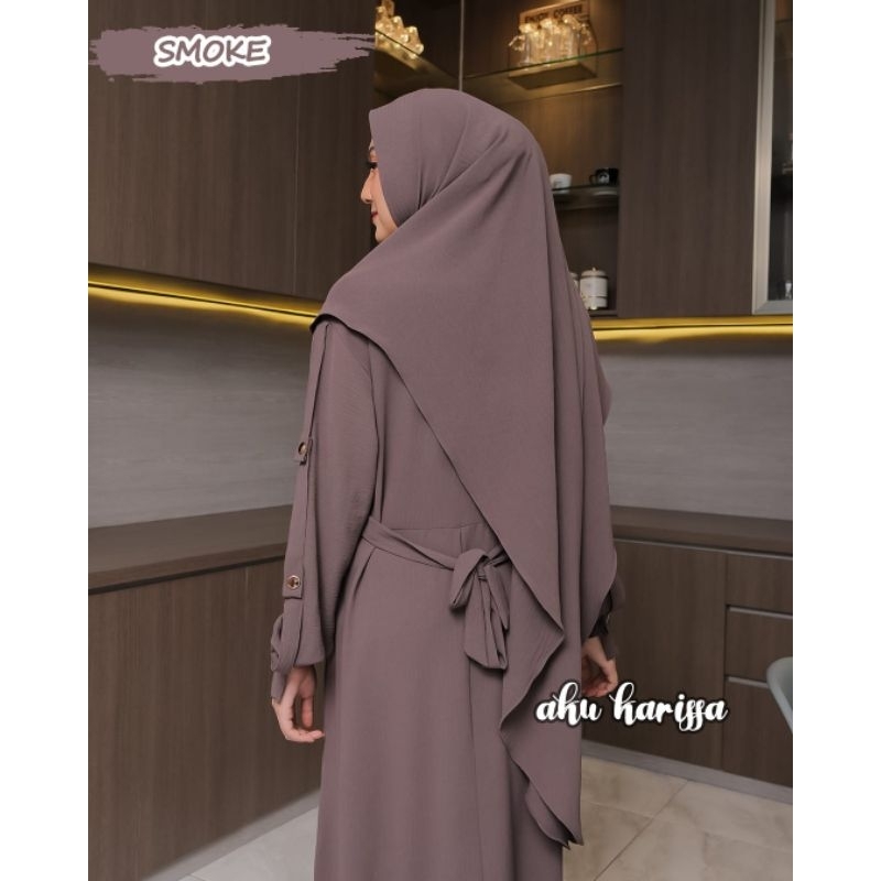 gamis riyanti devina qisty ori aku karissa set khimar terbaru original karisa dress seragaman pengajian komunitas