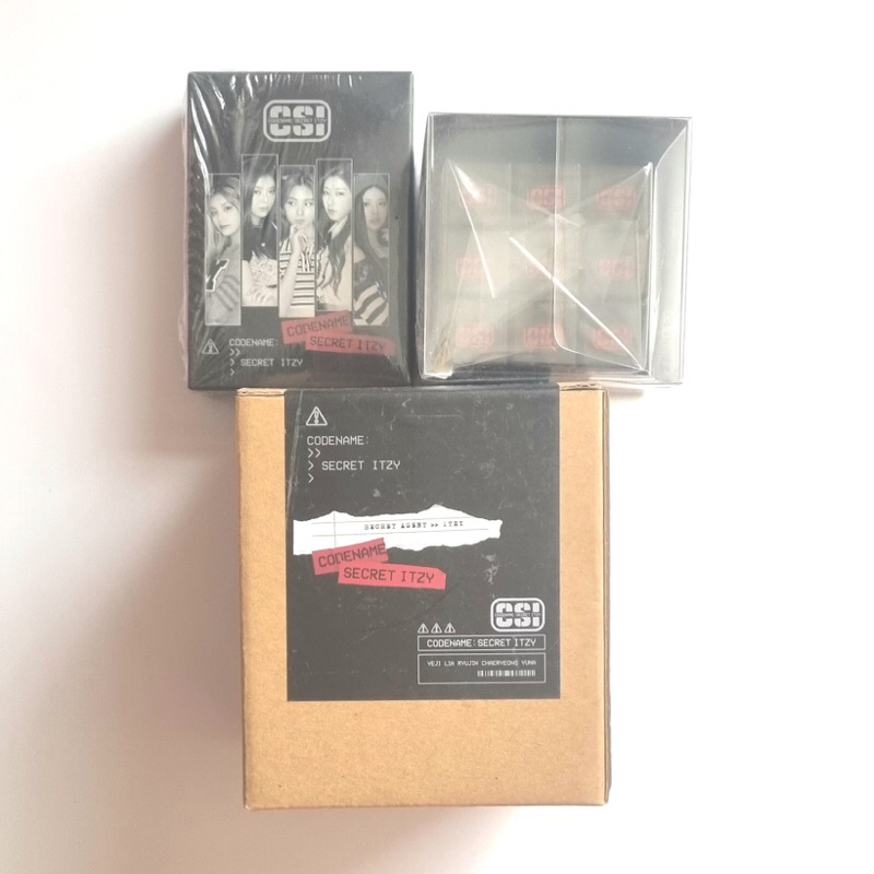 Itzy Goods/Merch - Codename Secret Itzy (CSI) - Playing Card, Puzzle Cube, Glass (No card/photocard)