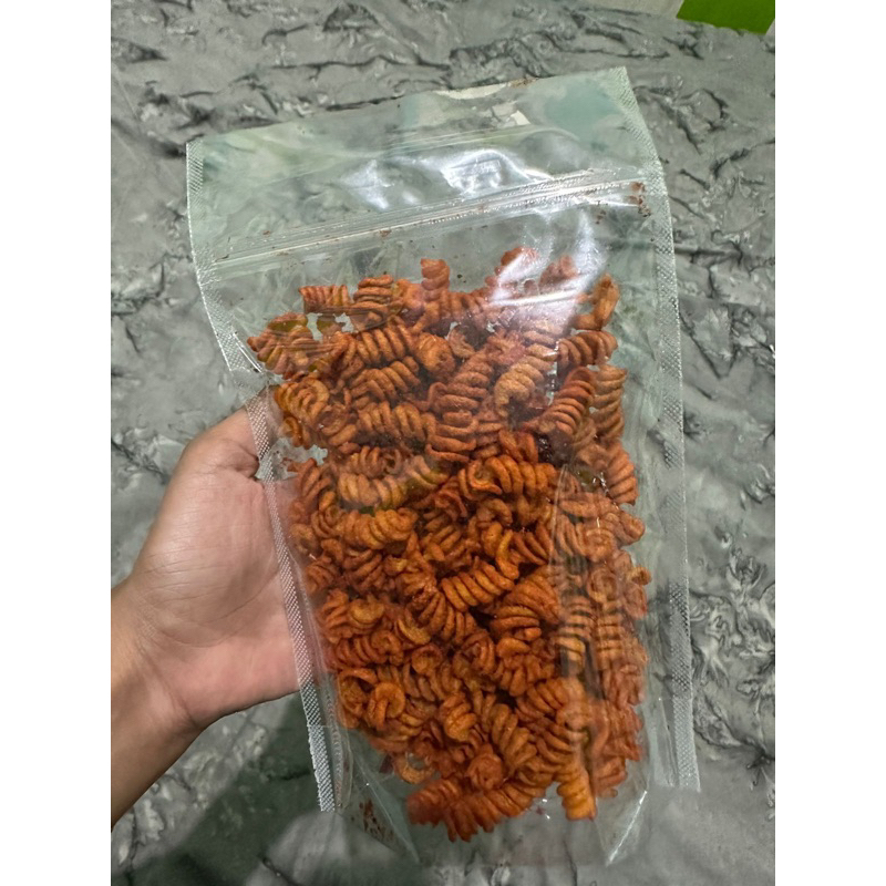 

MAKRONI SPIRAL PEDAS/SNACK PEDAS