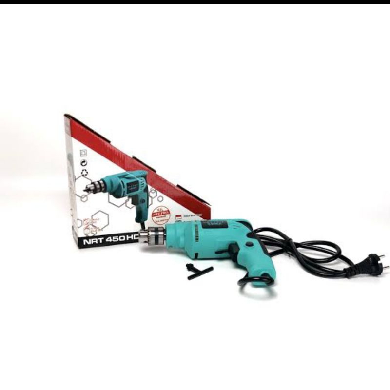 Bor listrik 10mm Electrik drill 250watt NRT-PRO 450HD tosca putaran bolak balik
