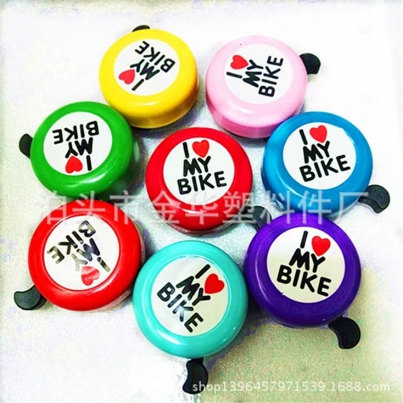 BEL BELL SEPEDA ANAK I LOVE MY BIKE PINK STELL BESI