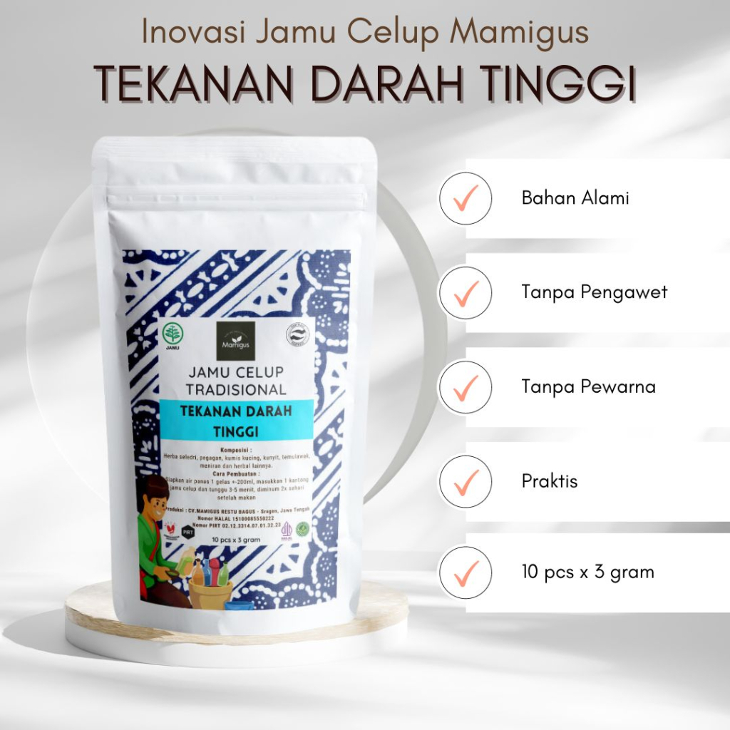 

Jamu Celup Tradisional TEKANAN DARAH TINGGI