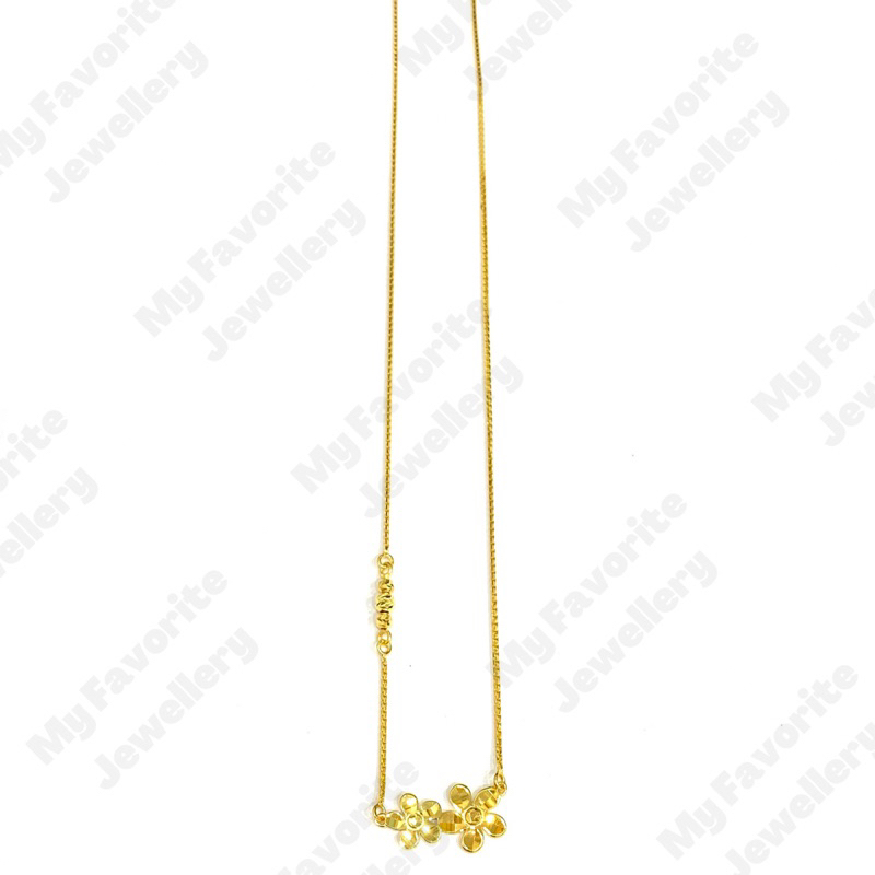 Kalung Italy Bunga Emas Asli Kadar 700