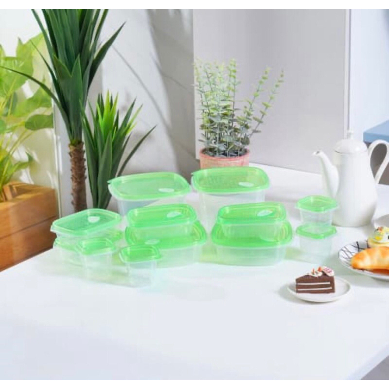 KRISHOME SET 24PCS WADAH MAKANAN/ACE FOOD STORAGE CLIP AND FRESH/ACE HARDWARE TEMPAT BEKAL MAKANAN/