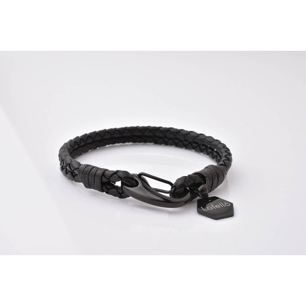 ELNIRO Gelang Kulit Premium LORENZO Pria Wanita 100% GENUINE LEATHER BRACELET for Men Women