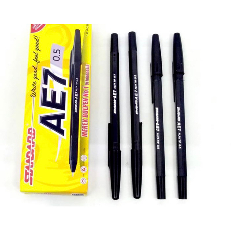 

pulpen standar AE7 hitam