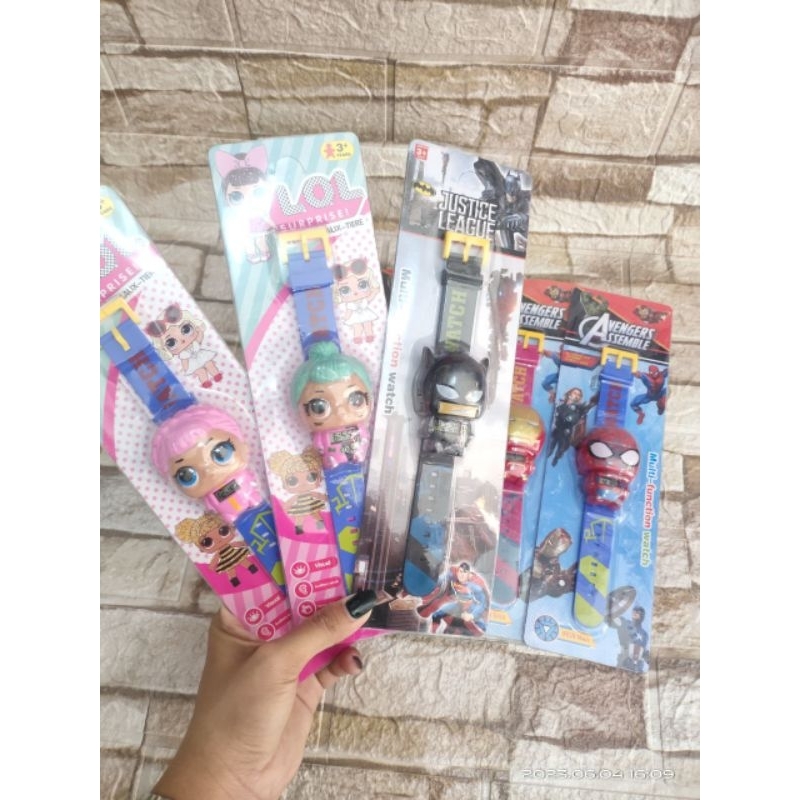 jam tangan LED anak karakter