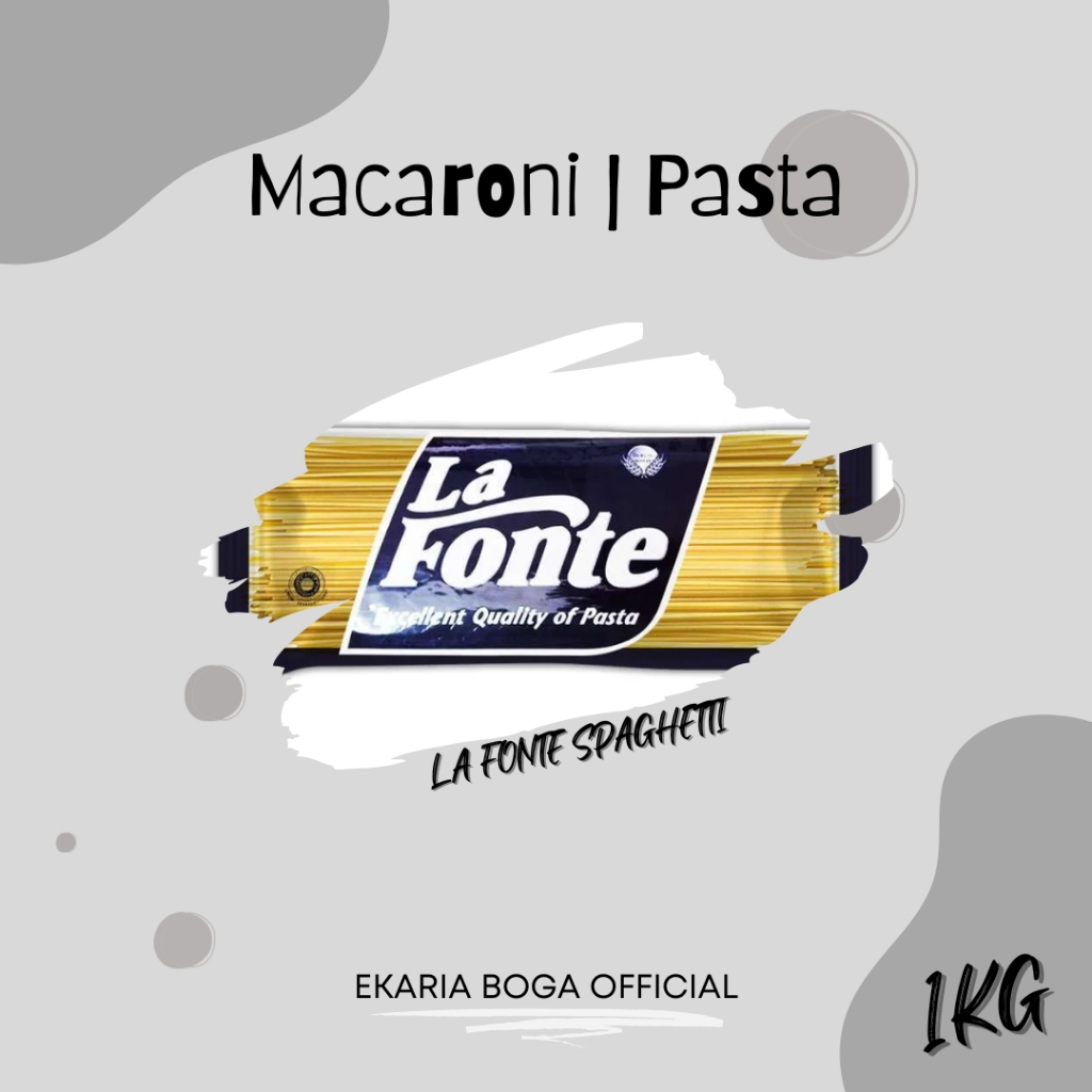 

PASTA | SPAGHETTI | LA FONTE | LA FONTE SPAGHETTI 1KG