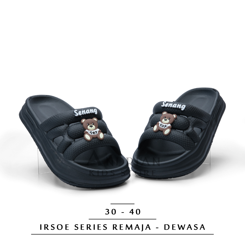 Andrian - Sandal Wanita Remaja - Dewasa Irsoe Bear New Model Selop Silang Korean 30 - 40