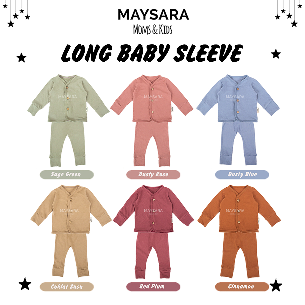 Setelan Baju Bayi Baby Long Baby Sleeve Lengan Kaki Tutup