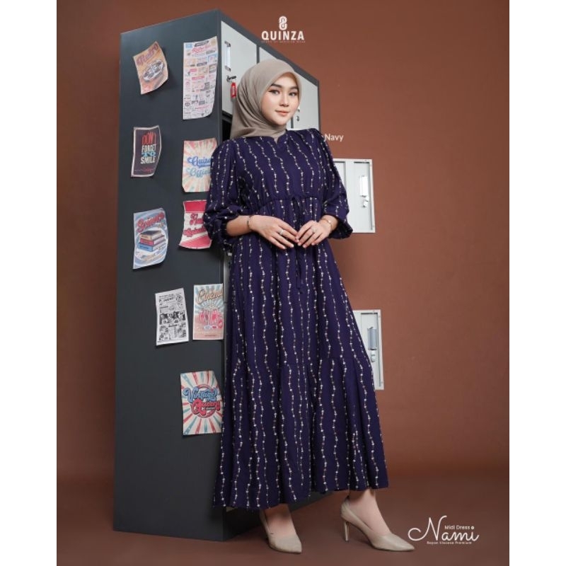 NAMI MIDI DRESS BY QUINZA