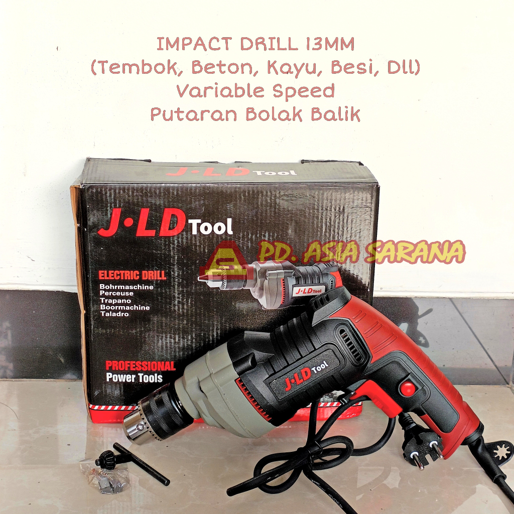 Impact Drill Mesin Bor Tembok Beton Listrik 13mm J13-5 JLD