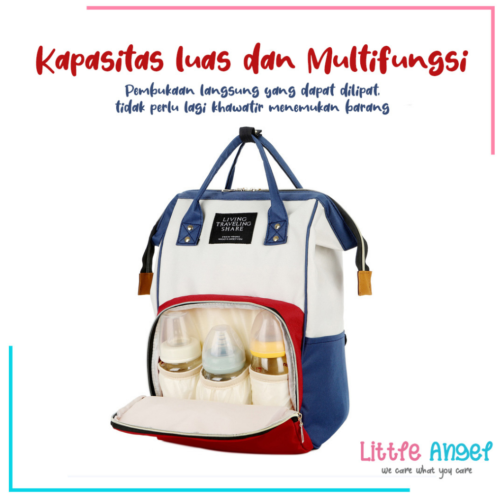 MOMMY DIAPER BAG TAS BAYI Kecil Ransel Besar Perlengkapan Ibu Bayi Peralatan Botol Susu Asi Popok Baby Newborn Multifungsi Back Pack Korea Premium