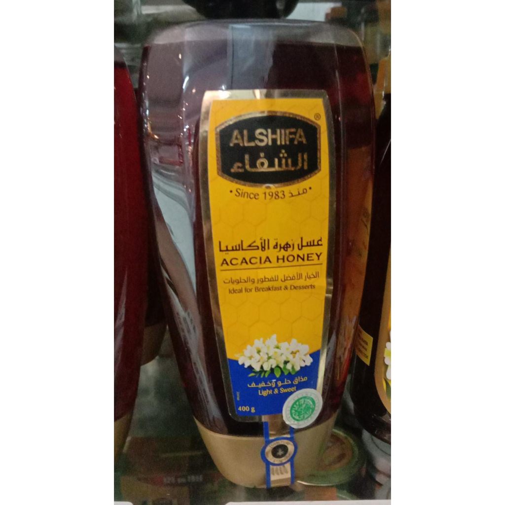 

Madu alshifa acacia honey squeeze 400ml,