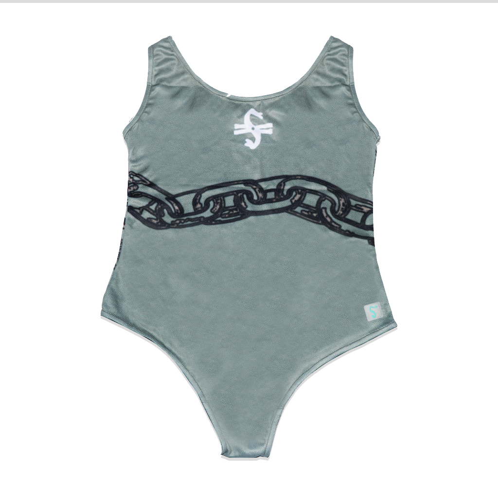 Sura Positiva - One Piece Swimsuit (Cherryl) Sage Pattern