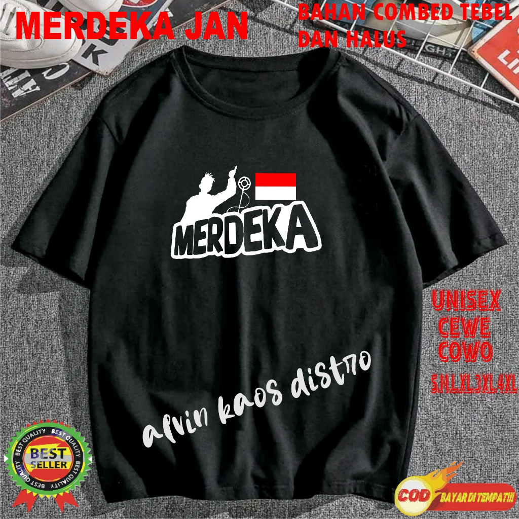 Beli 10 Gratis 1 Pc Hut RI 78 1945 Kemerdekaan RI 2023 Kaos Merah 17 Agustus Kaos pria &amp; Wanita ANK2 &amp; DWS pdk