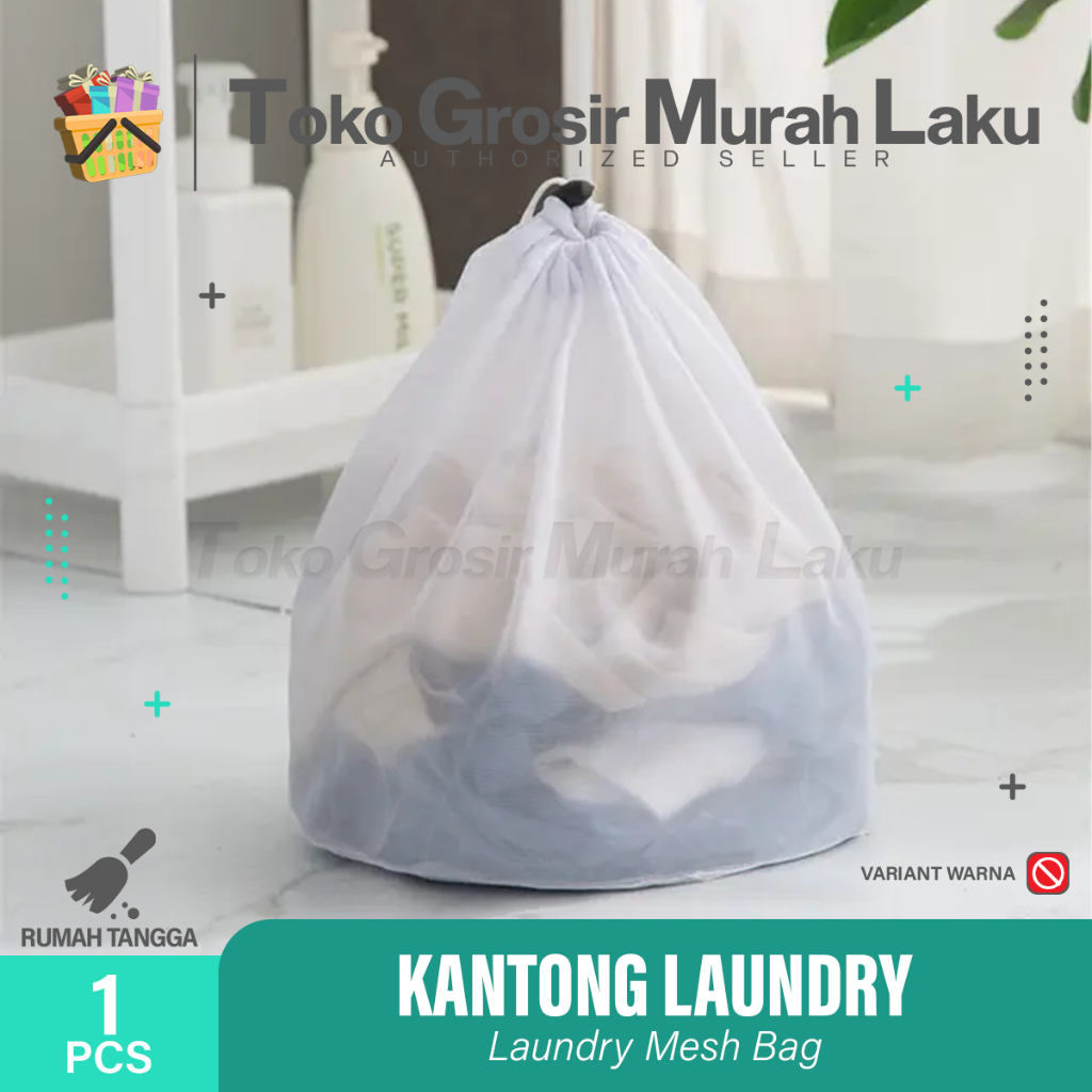 Laundry Bag Serut Kantong Laundry Mesin Cuci Baju Kotor Washing Bags