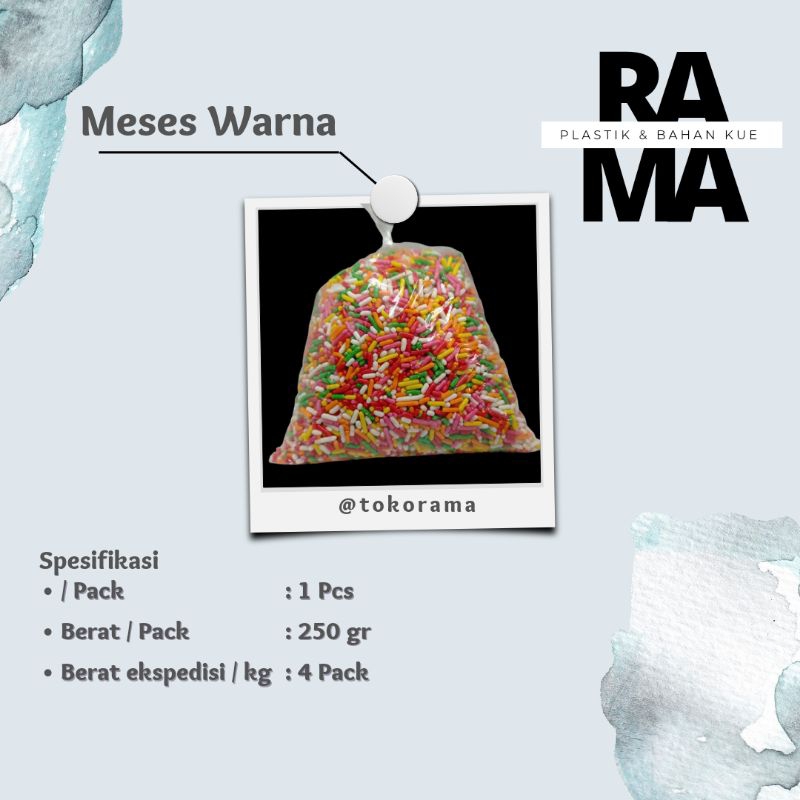 

MESES WARNA KILOAN 250GR REPACK MESES DONAT/ Mesis Dunia / Mesis wwc / Mesis wwtc