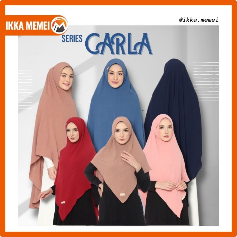Kerudung Khimar Crinkle Carla All Size Valenshaqueen Hijab Terbaru Ikka Memei