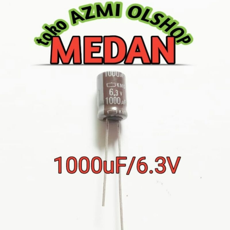5pcs Elco elko kapasitor capasitor 1000uf 6.3V 1000 uf 6,3V
