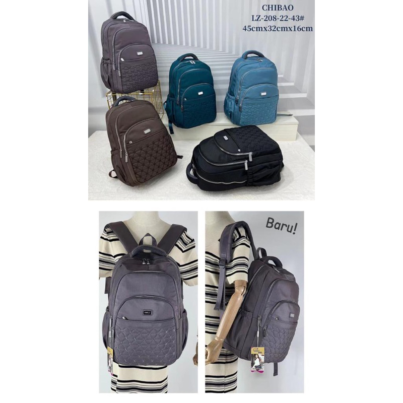 L208-43 TAS RANSEL CHIBAO JUMBO MUAT LAPTOP