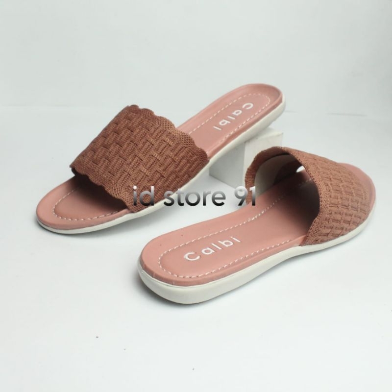 Sandal Slop Wanita Rajut