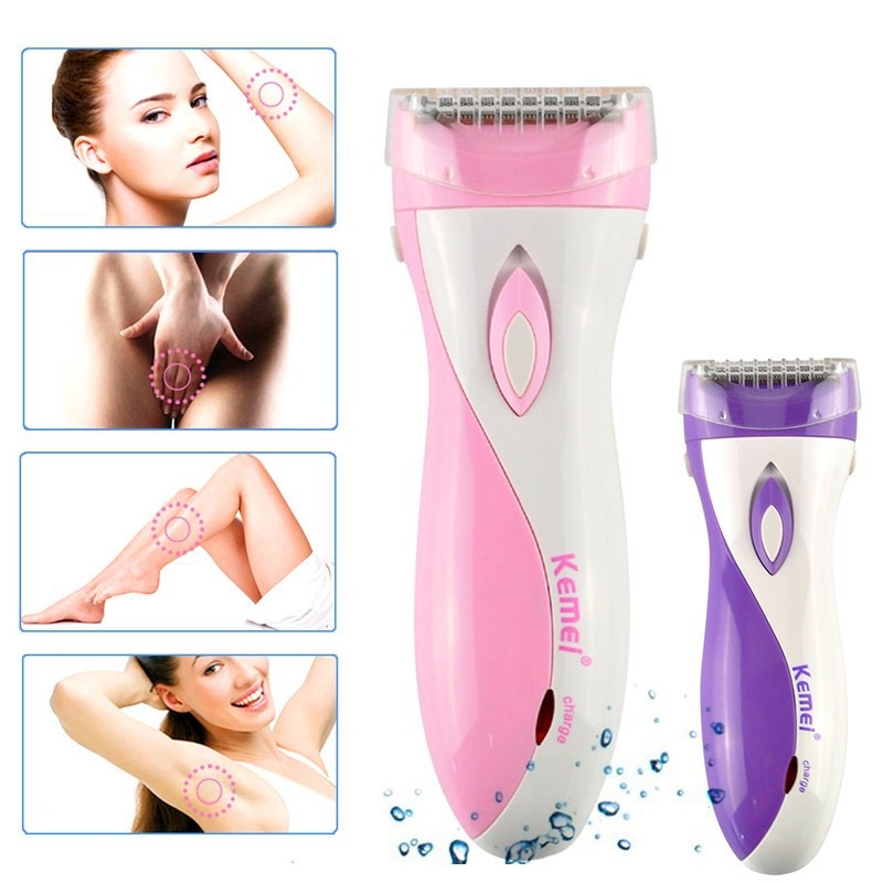 KEMEI 3018 Woman Clipper - Alat Cukur Wanita Lady Shaver Remover Cukuran Bulu Sensitif Kaki Ketiak Ketek