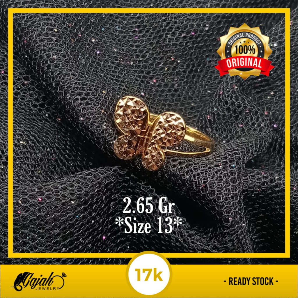 Cincin Emas 17K - 2.65 Gr Kadar 750 - 5152