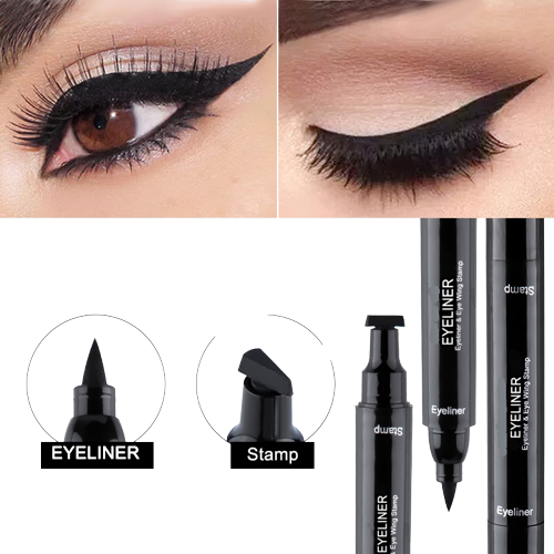 Eyeliner Stamp 2 In 1 Waterproof Liquid Eyeliner Pensil Waterproof Ukuran Stamp Small