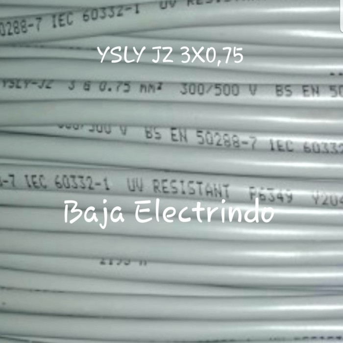 Kabel Kontrol YSLY JZ 3X0,75mm per 10meter HELU / DELTA YSLY 3x0,75 per 10 Meter