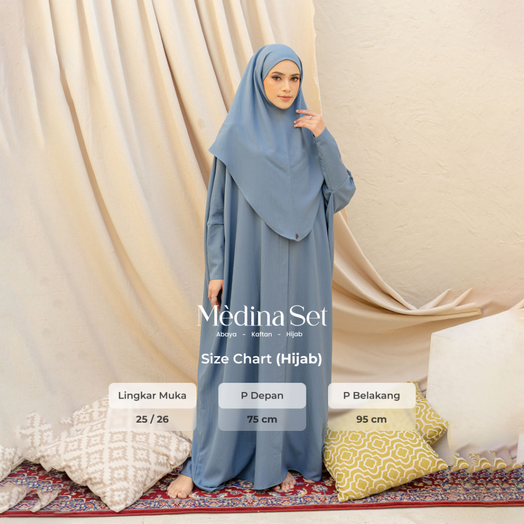 Medina Set Abaya kaftan Hijab