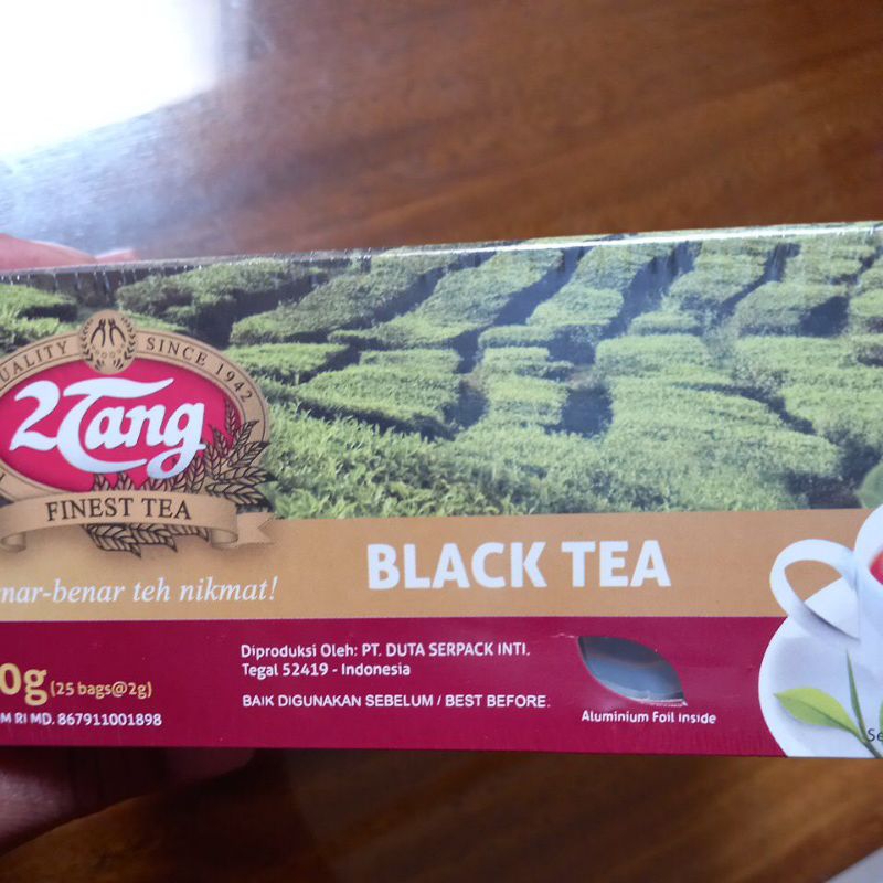 2 TANG BLACK TEA, teh celup 25 bags