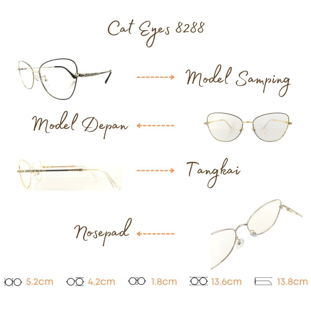 PAKET FRAME LENSA KACAMATA TYPE 8288
