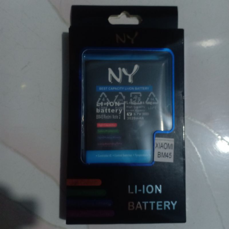 Baterai Xiaomi Redmi Note2 BM45 DoublePower Batre Batere Battery