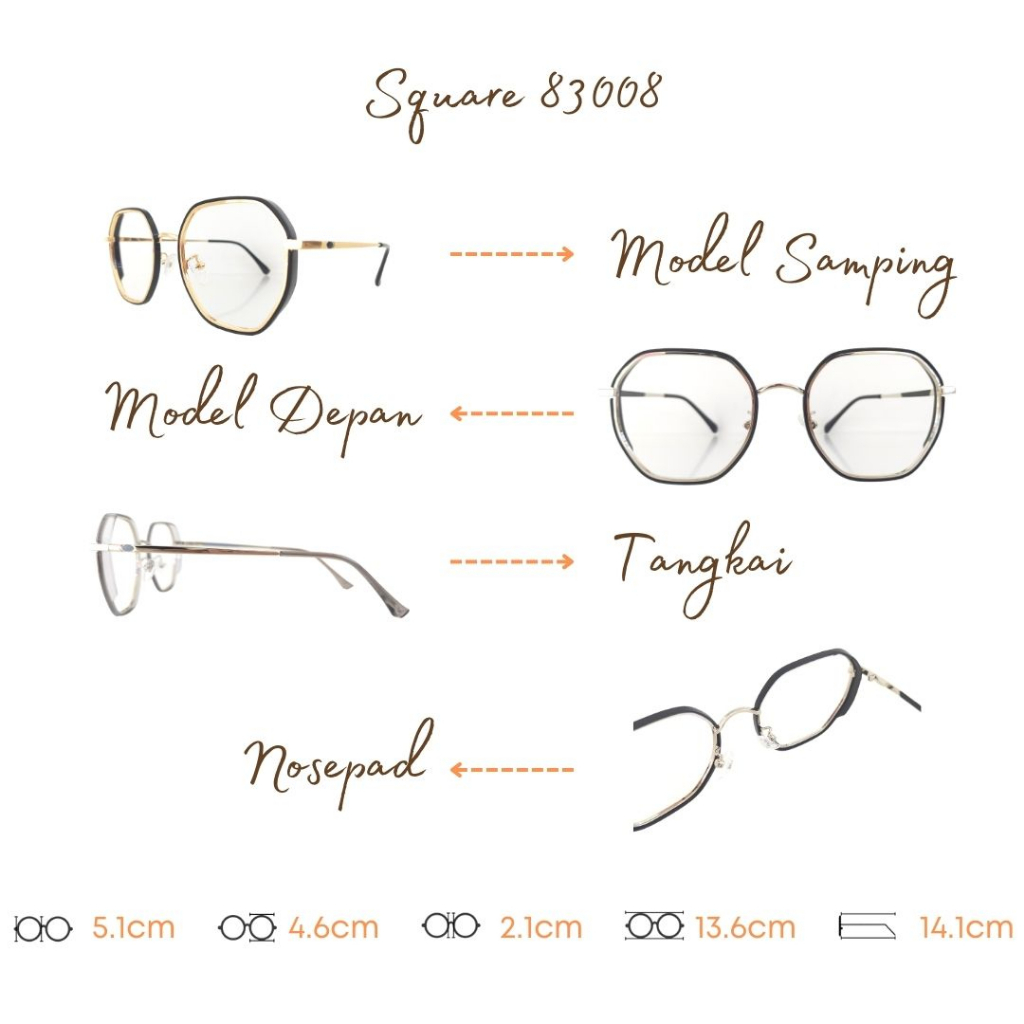PAKET FRAME LENSA KACAMATA TYPE TR 83008