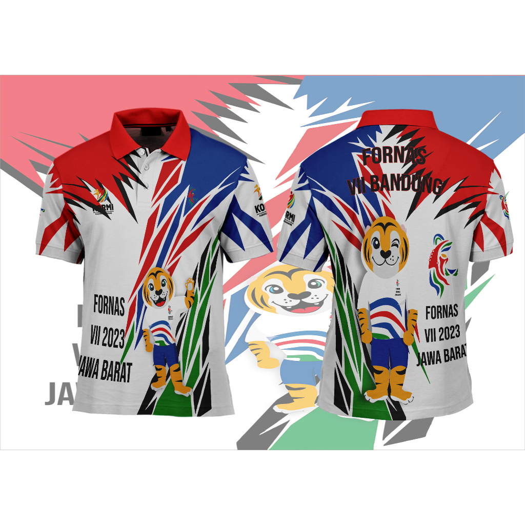 baju fornas vii bandung jawabarat indonesia fullprinting sublimasi