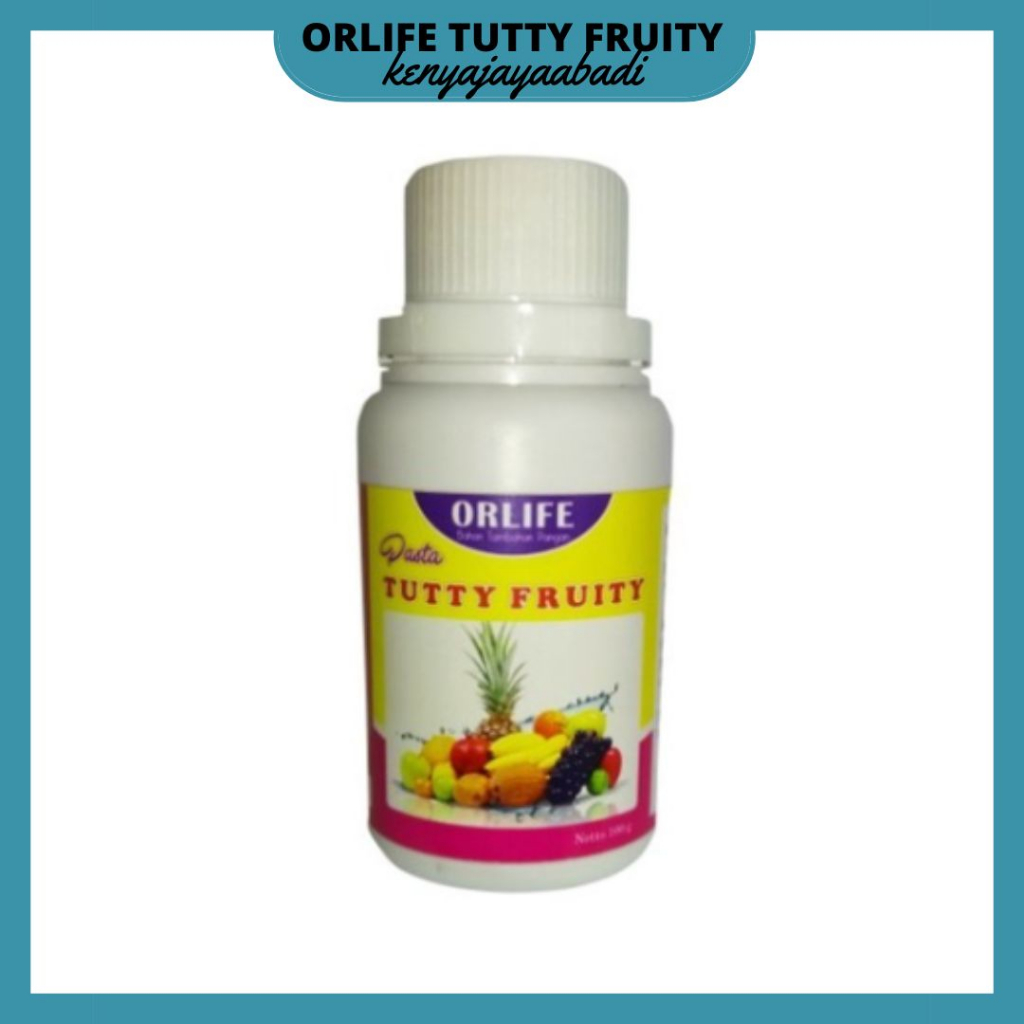 

✅kenyajayaabadi⚡Perisa Pasta Tutty Fruity atau Tutti Frutti // perasa minuman orlife 100gr / essense minuman es dingin murah