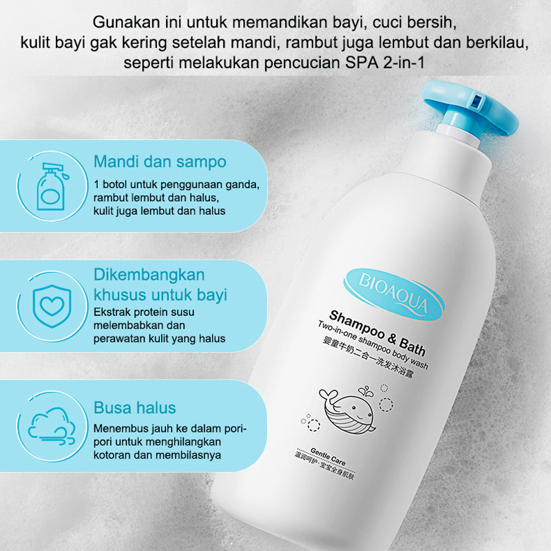 Bak Mandi Bayi Sabun Bayi 500ml 2 in 1 Shampoo And Body Wash Sabun Shampo Bayi