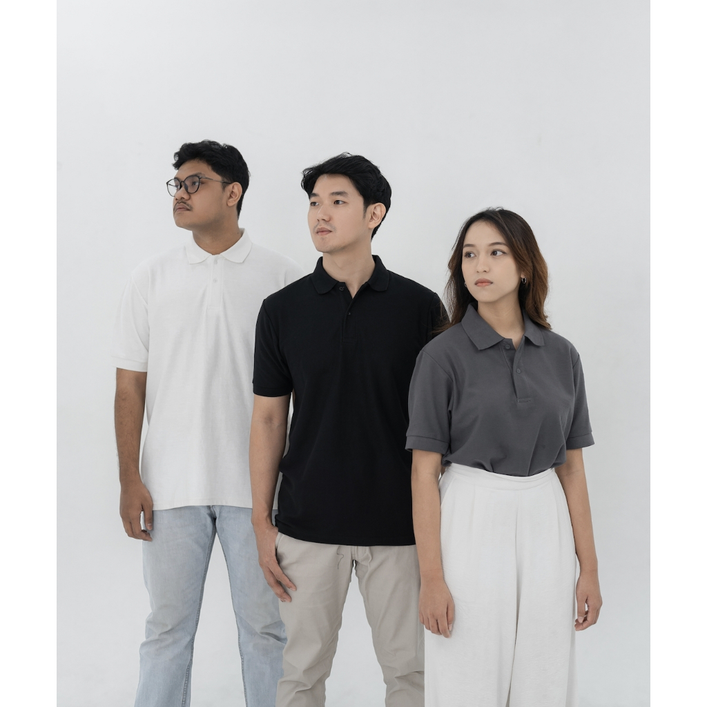 Kaos POLO Pria Premium / Kaos Polo Shirt / Kaos Pria Berkerah - Blank Apparel - Akita Polo Shirt