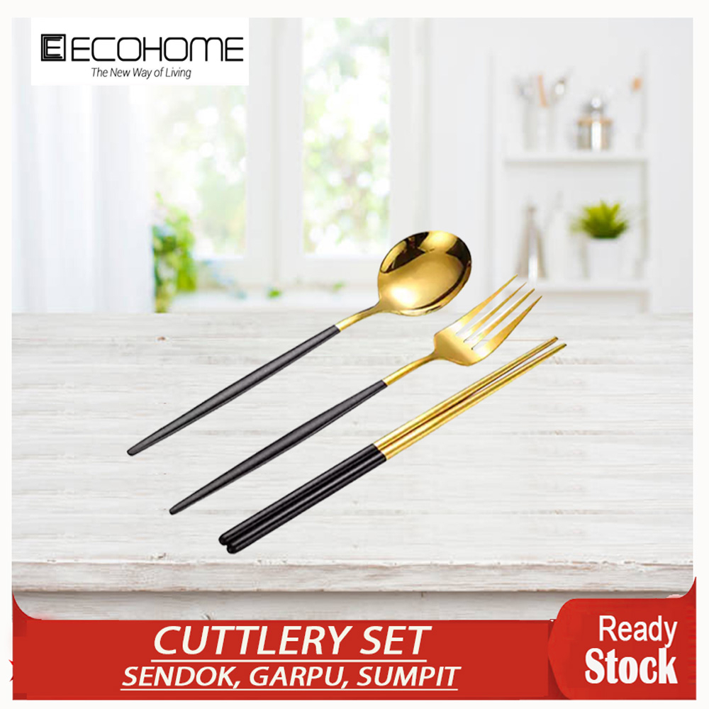 Cuttlery Set Stainless Ecohome x CromaHaus Food Grade