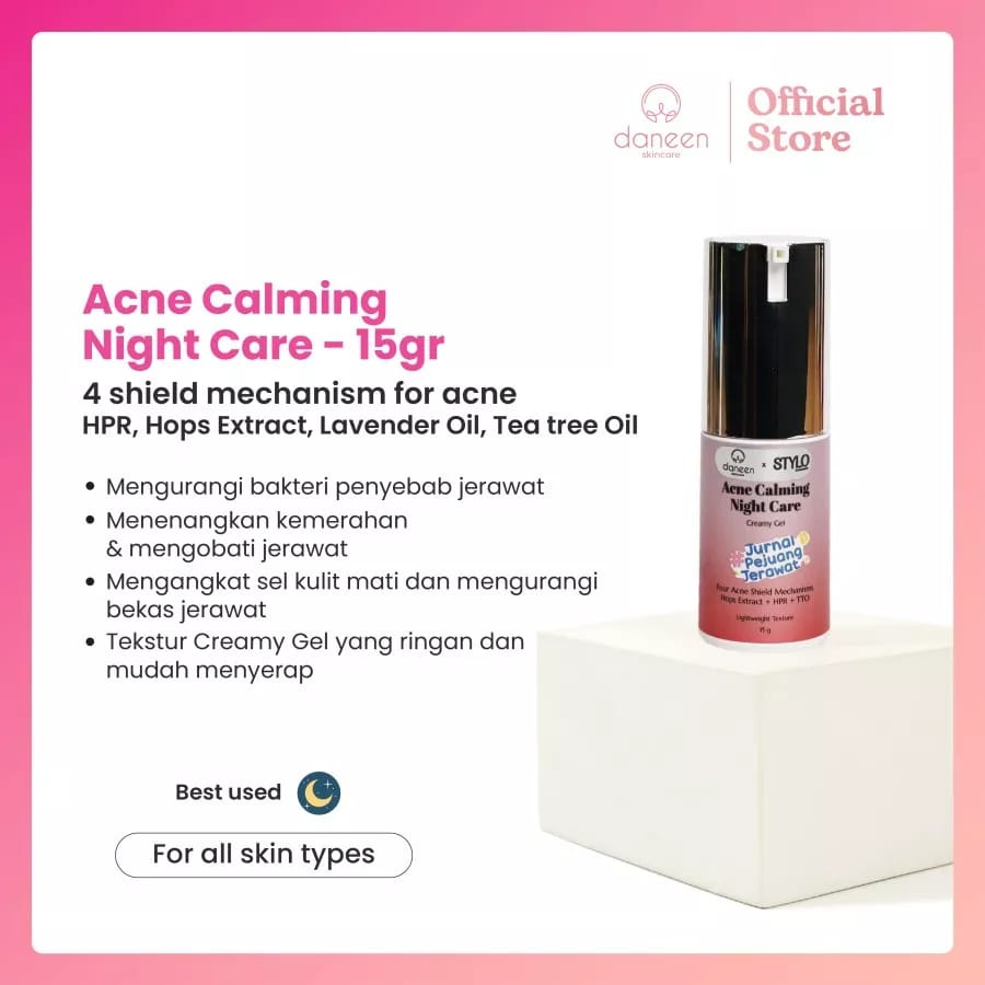 Daneen Acne Calming Night Care Creamy Gel 15gr