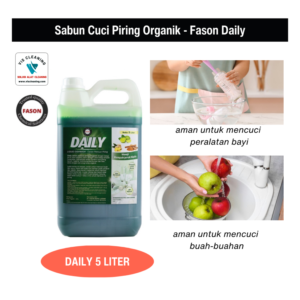 Sabun Cuci Piring Organik - FASON Daily 5 Liter